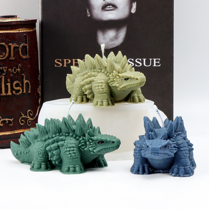 Candle Making For Kids - 3D Spiked Dinosaur Silicone Candle Mold