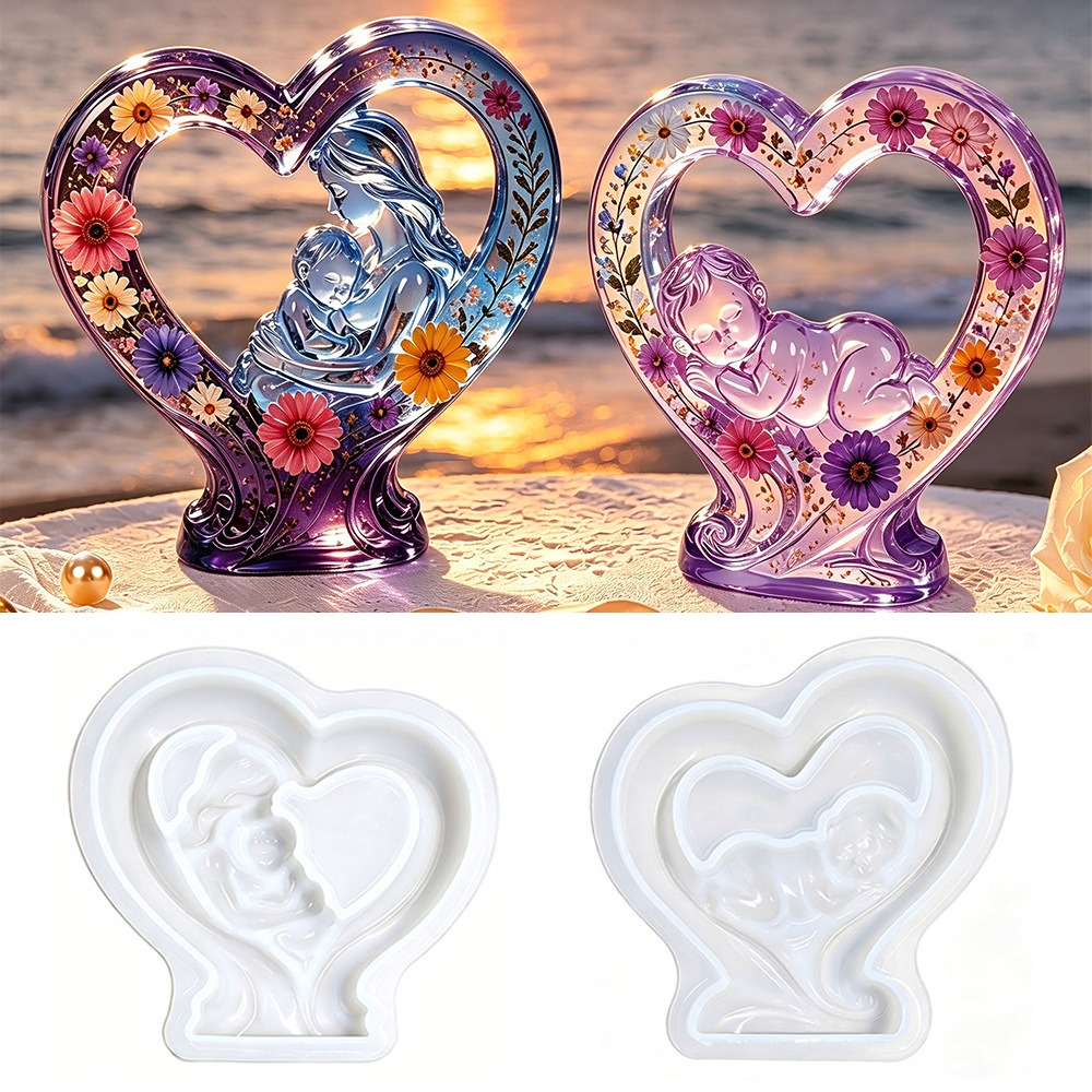 Candle Making For Kids - Loving Mother and Child Silicone Mold