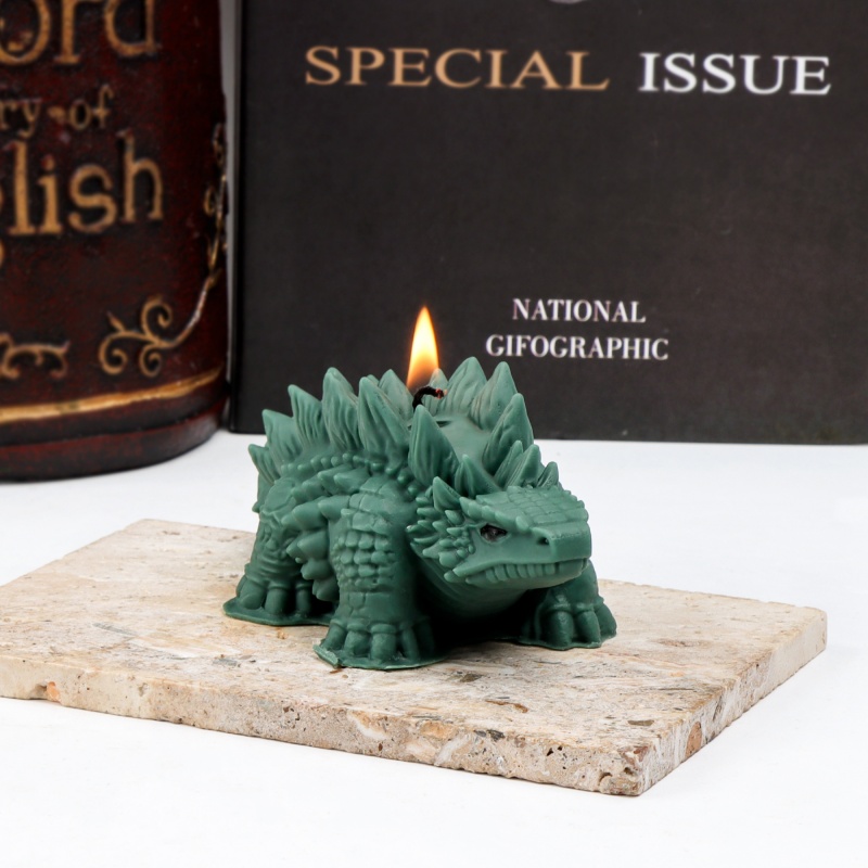 3D Spiked Dinosaur Silicone Ca - огляд і ціна Candle Making For Kids