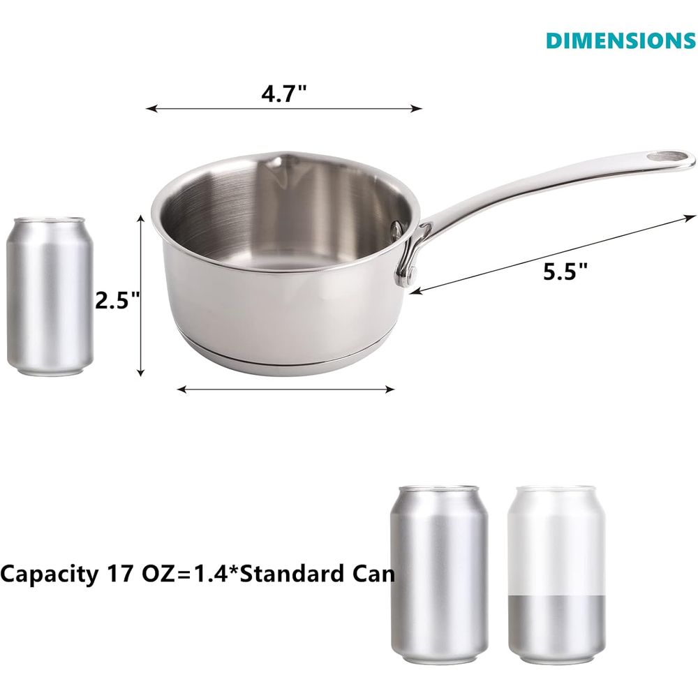 18/10 Stainless Steel Butter W - огляд і ціна Pour Pot Aluminum
