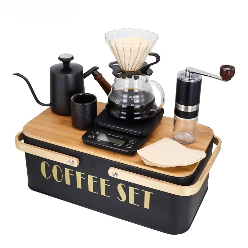 Portable coffee machine set wi - огляд і ціна Pour Pot Aluminum