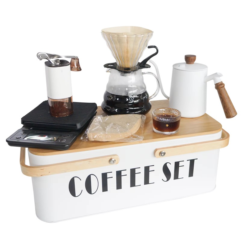 Portable coffee machine set wi - огляд і ціна Pour Pot Aluminum