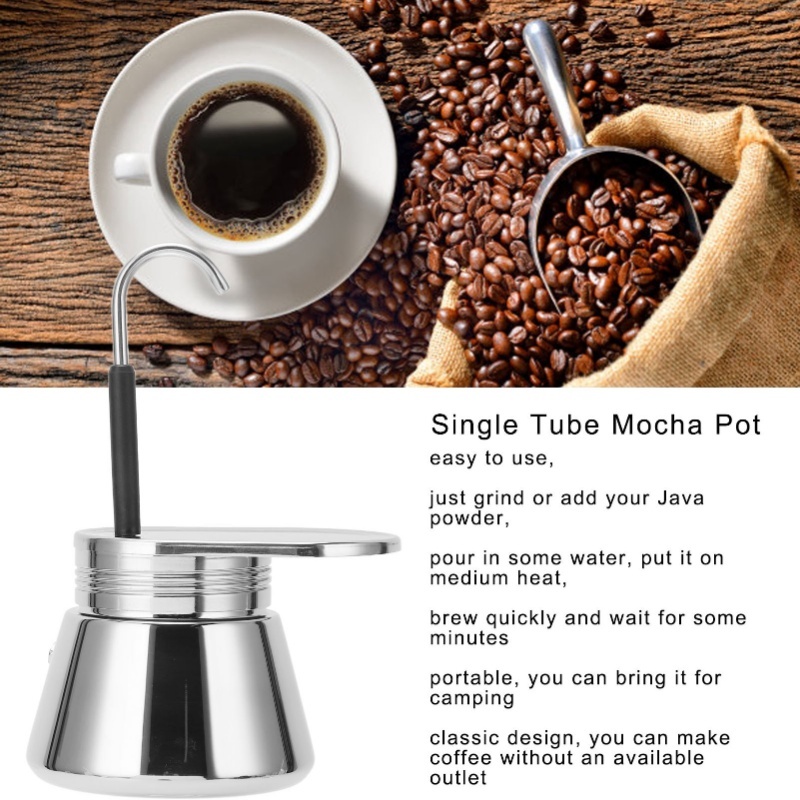 Single Spout Mocha Pot Stainle - огляд і ціна Pour Pot Aluminum